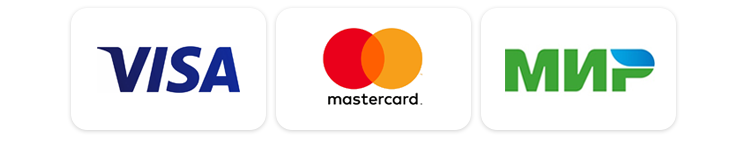 Visa Electron, MasterCard, Мир